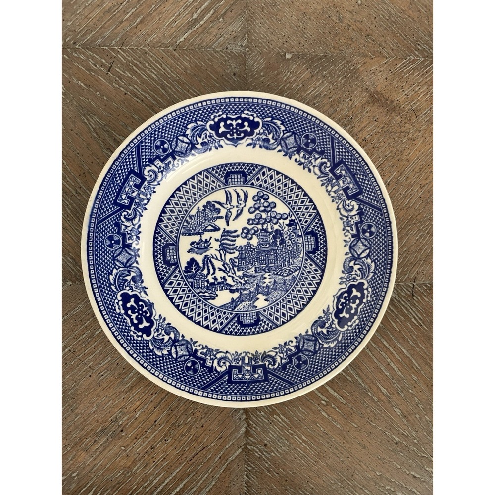 Vtg Willow Ware Blue Willow Transferware Bread & Butter Plate 6.25"